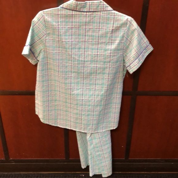 Women’s Poly Cotton Short Sleeve Two Piece Set - Picture 2 of 4